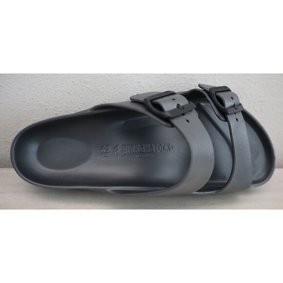 Birkenstock Men's Sz 43 US 10 Anthracite Gray Arizona Essentials EVA Sandals - Picture 7 of 12